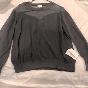 NWT Never worn lularoe Lizzy size 3xl beautiful grey color.